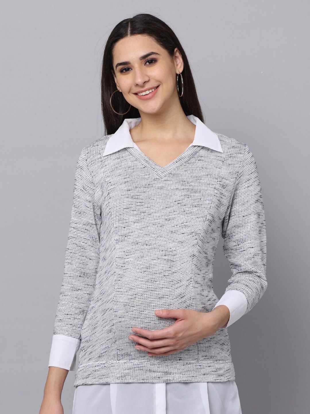 

The Mom Store Women Sky Captain Maternity And Nursing Sweatshirt, Grey