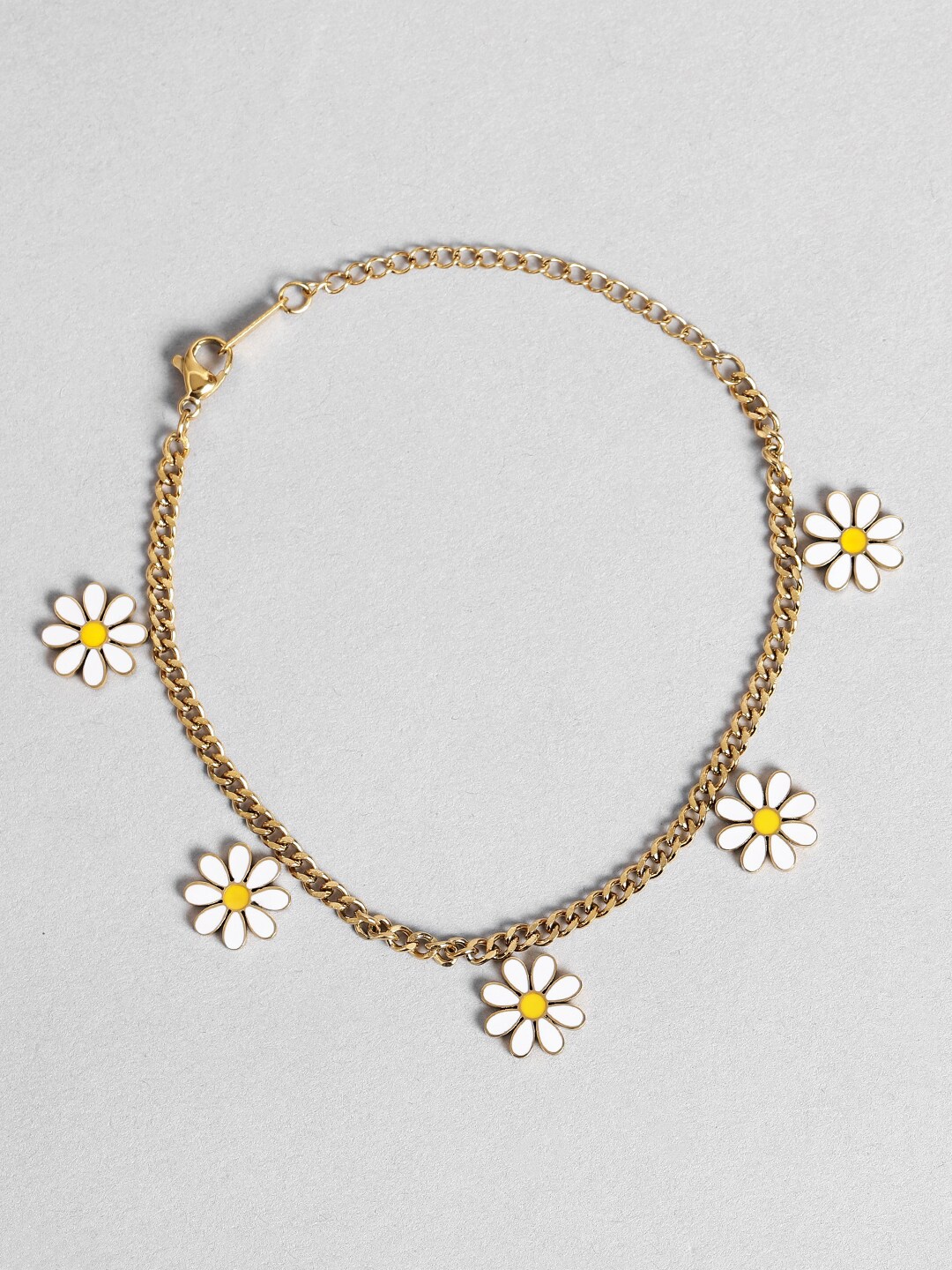 

EL REGALO Women Gold plated Link Bracelet