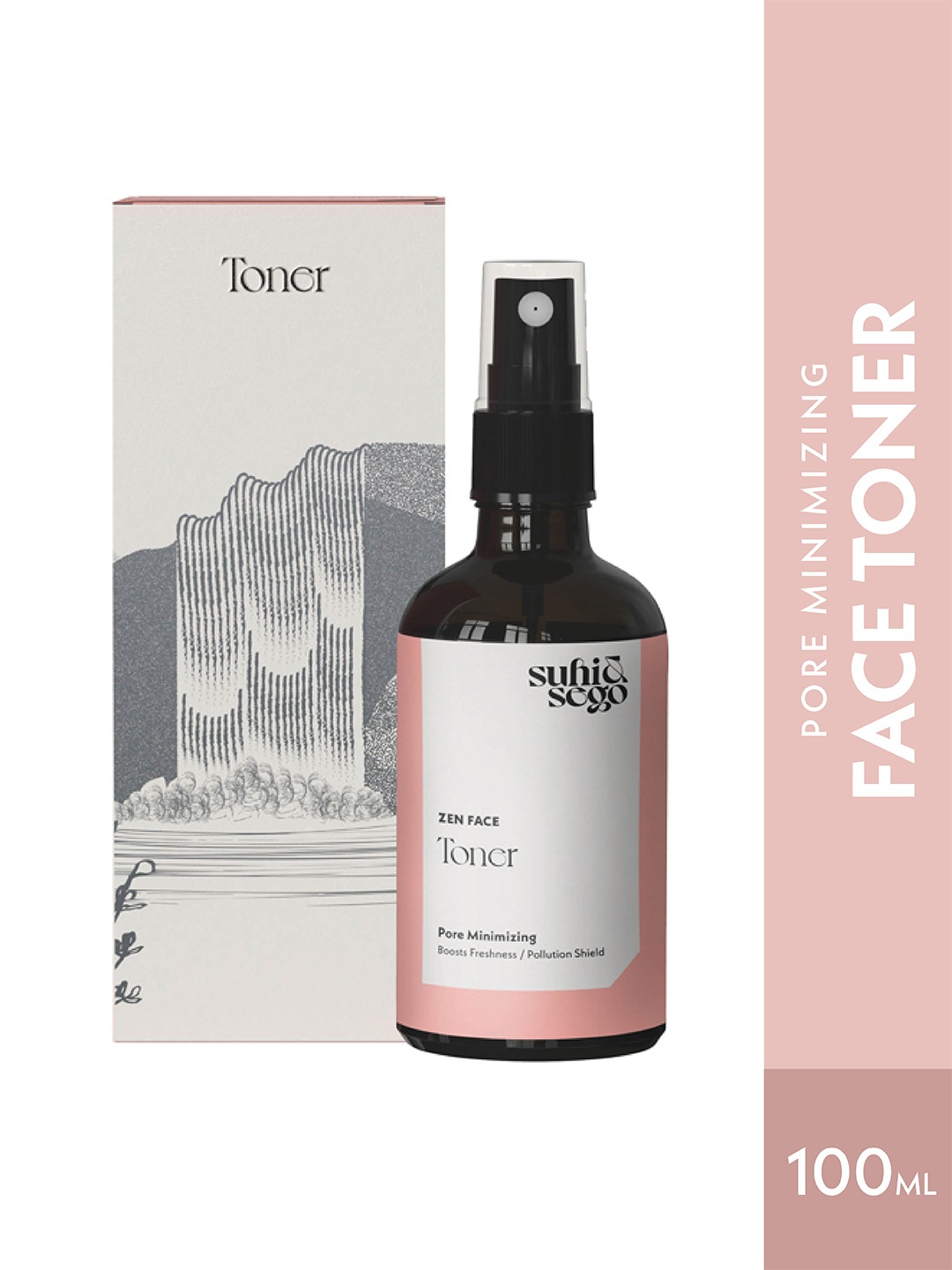 

Suhi & Sego Zen Face Toner with Rosa Damascena Extract -100ml, White