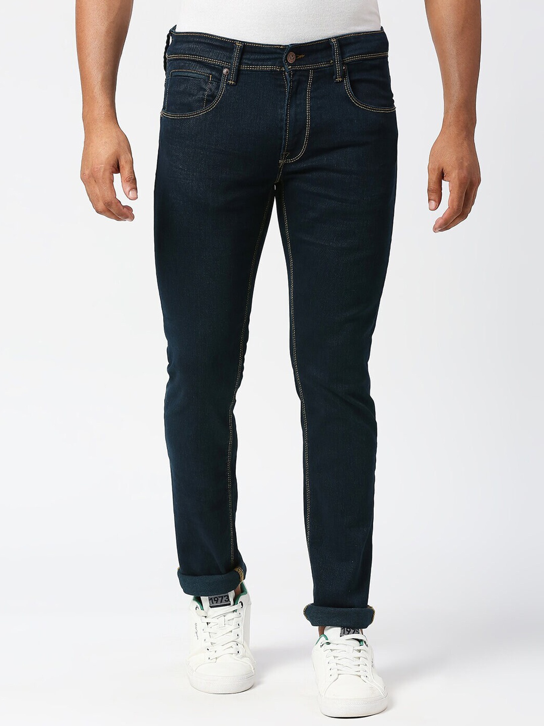 

Pepe Jeans Men Slim Fit Cotton Jeans, Blue