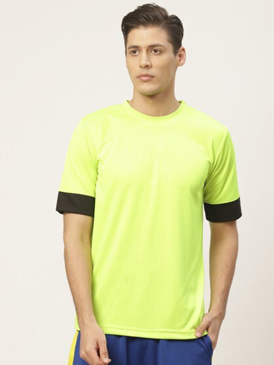 

PAUSE SPORT Round Neck Short Sleeve Cotton T-shirt, Green