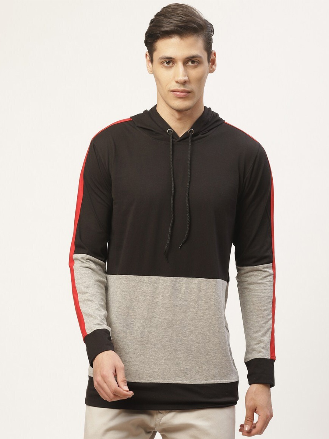 

PAUSE SPORT Colourblocked Cotton T-shirt, Black