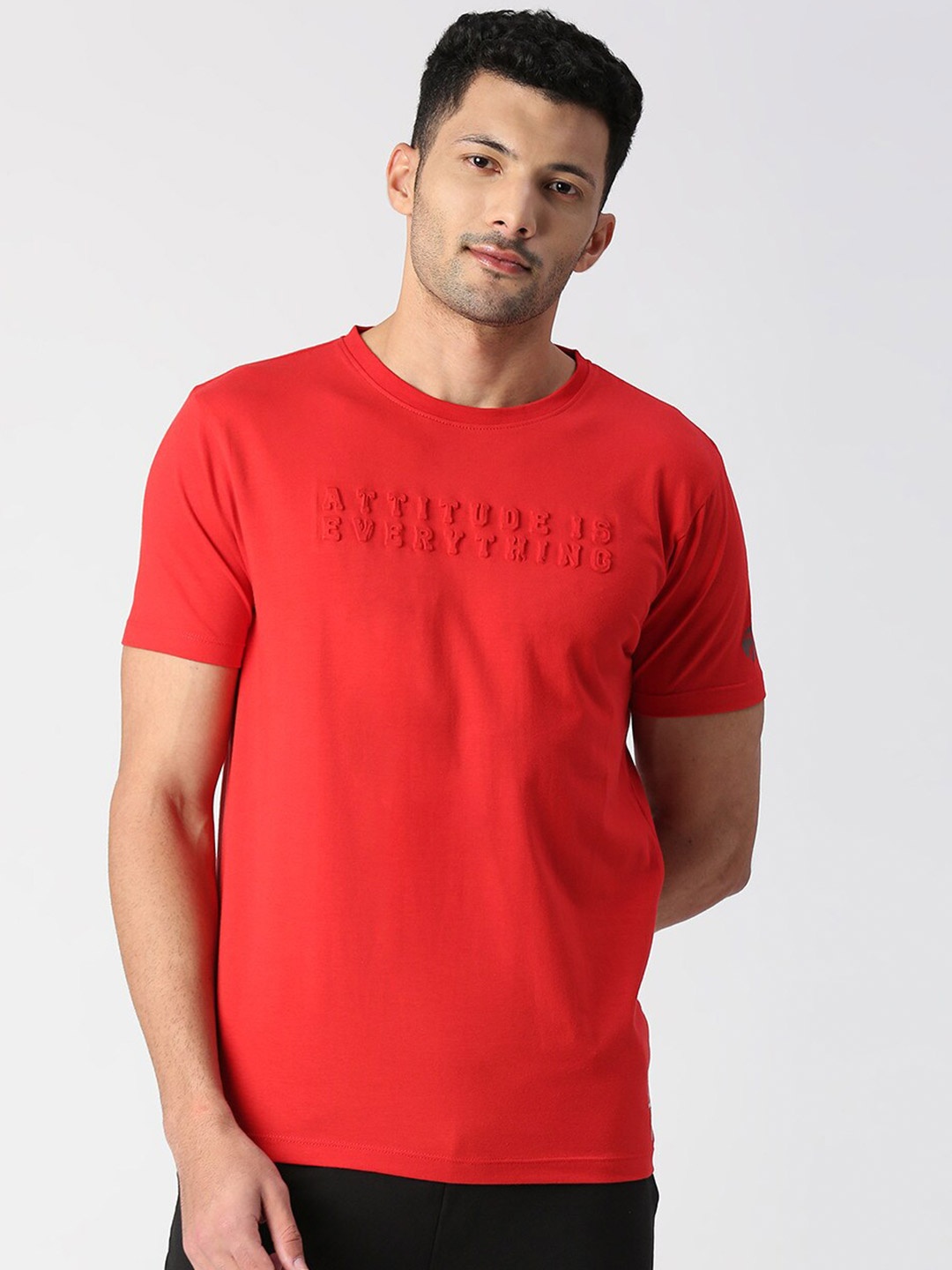 

Pepe Jeans Round neck Pure Cotton T-shirt, Red