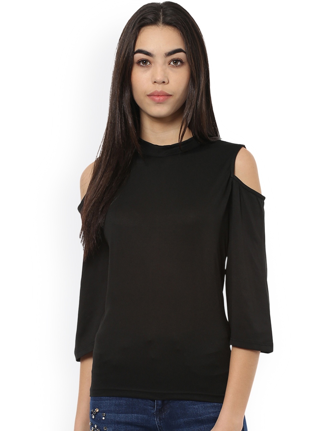 

Harpa Women Black Solid Top