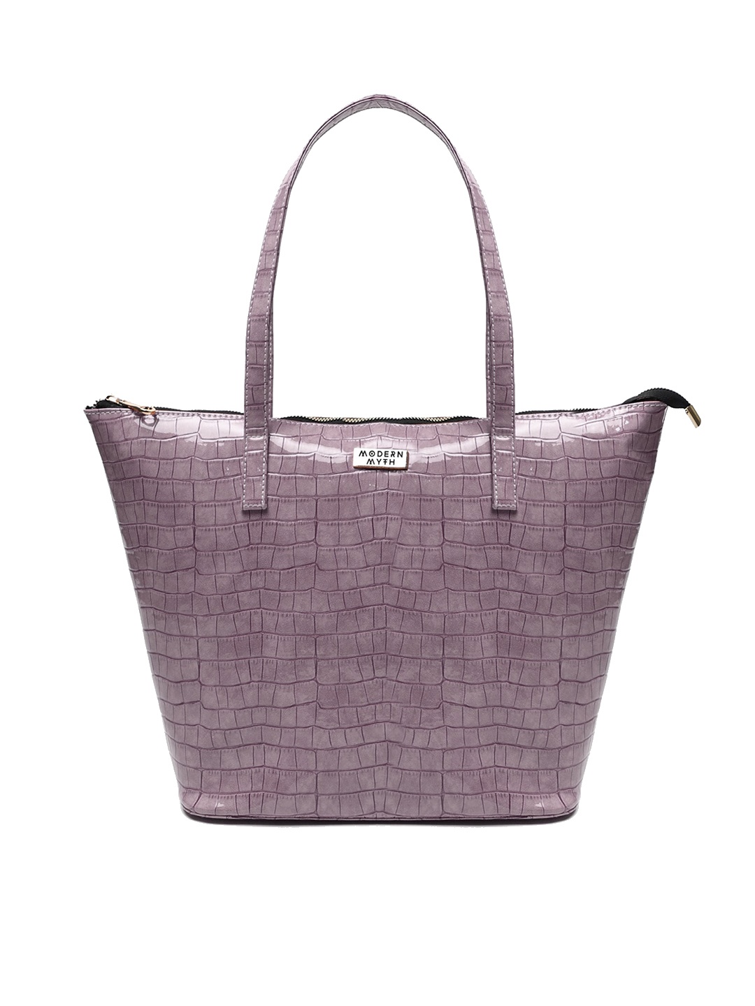 

MODERN MYTH Textured Structured Shoulder Bag, Purple