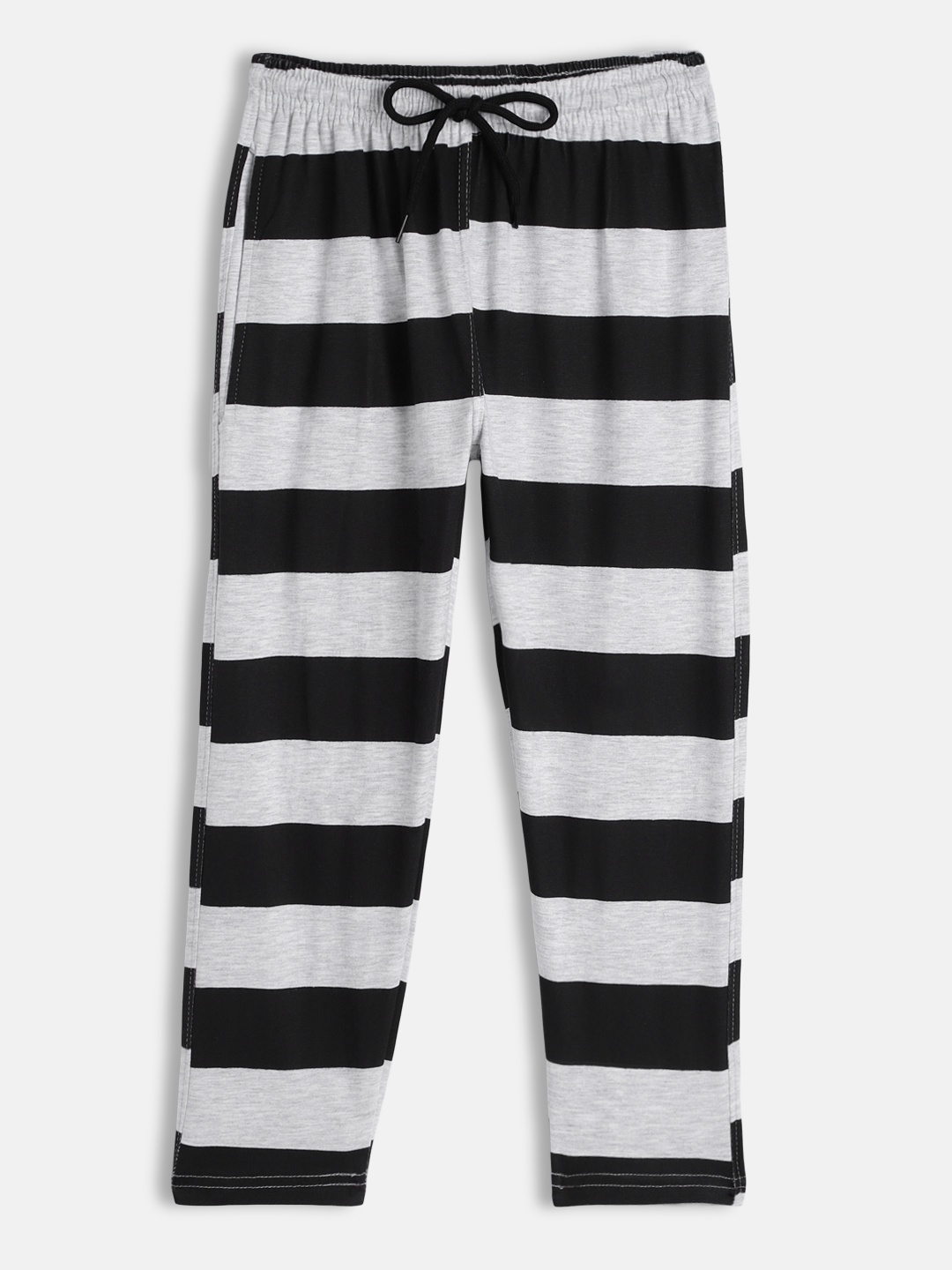 

SEYBIL Girls Striped Mid-Rise Capris, Black