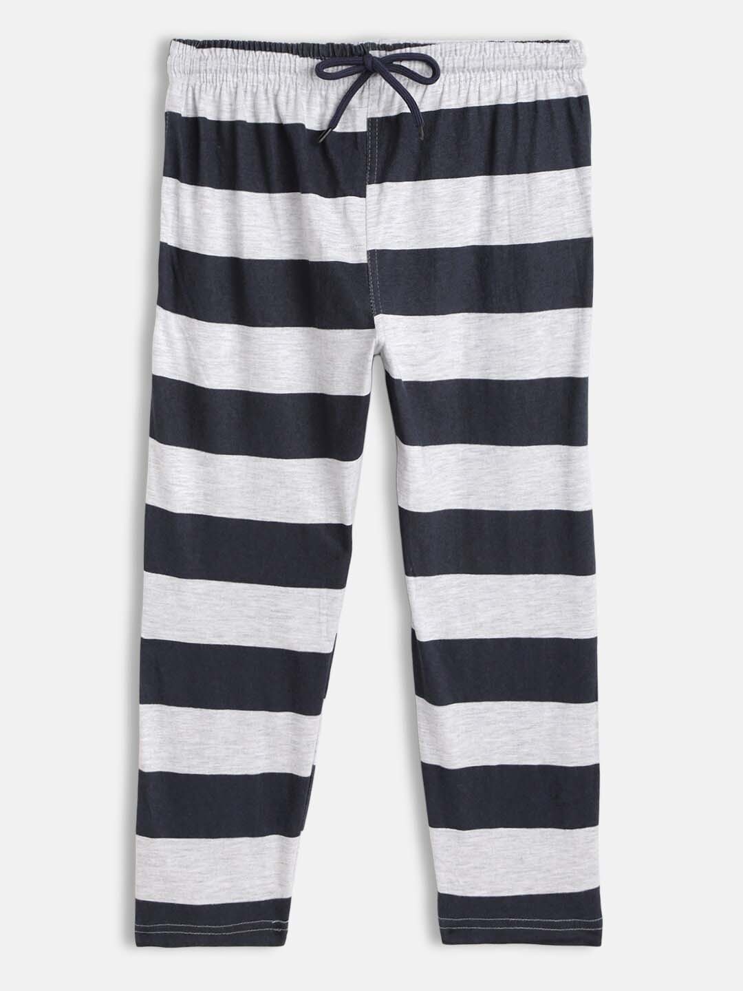 

SEYBIL Girls Striped Mid-Rise Capris, Navy blue