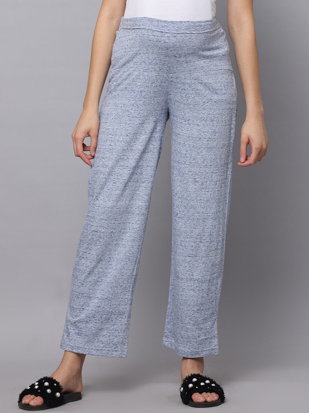 

The Mom Store Women Cotton Lounge Pants, Blue