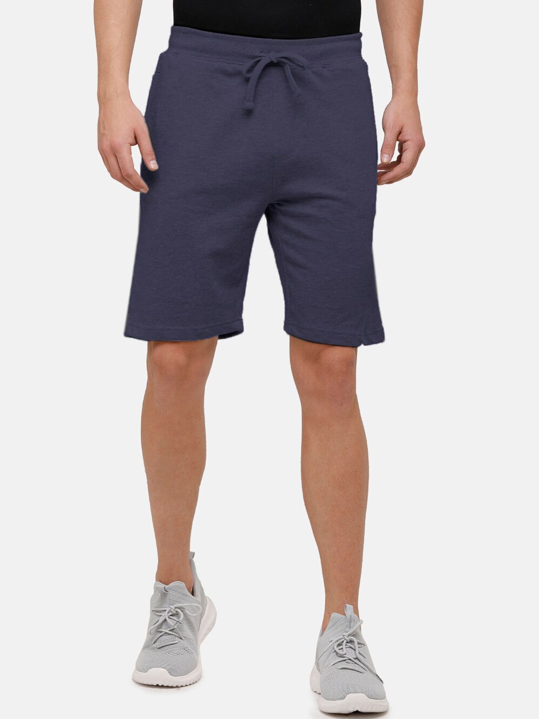 

MADSTO Men Pure Cotton Shorts, Blue