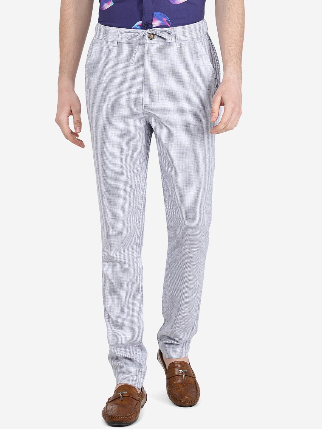 

JADE BLUE Men Cotton Track Pants, Grey