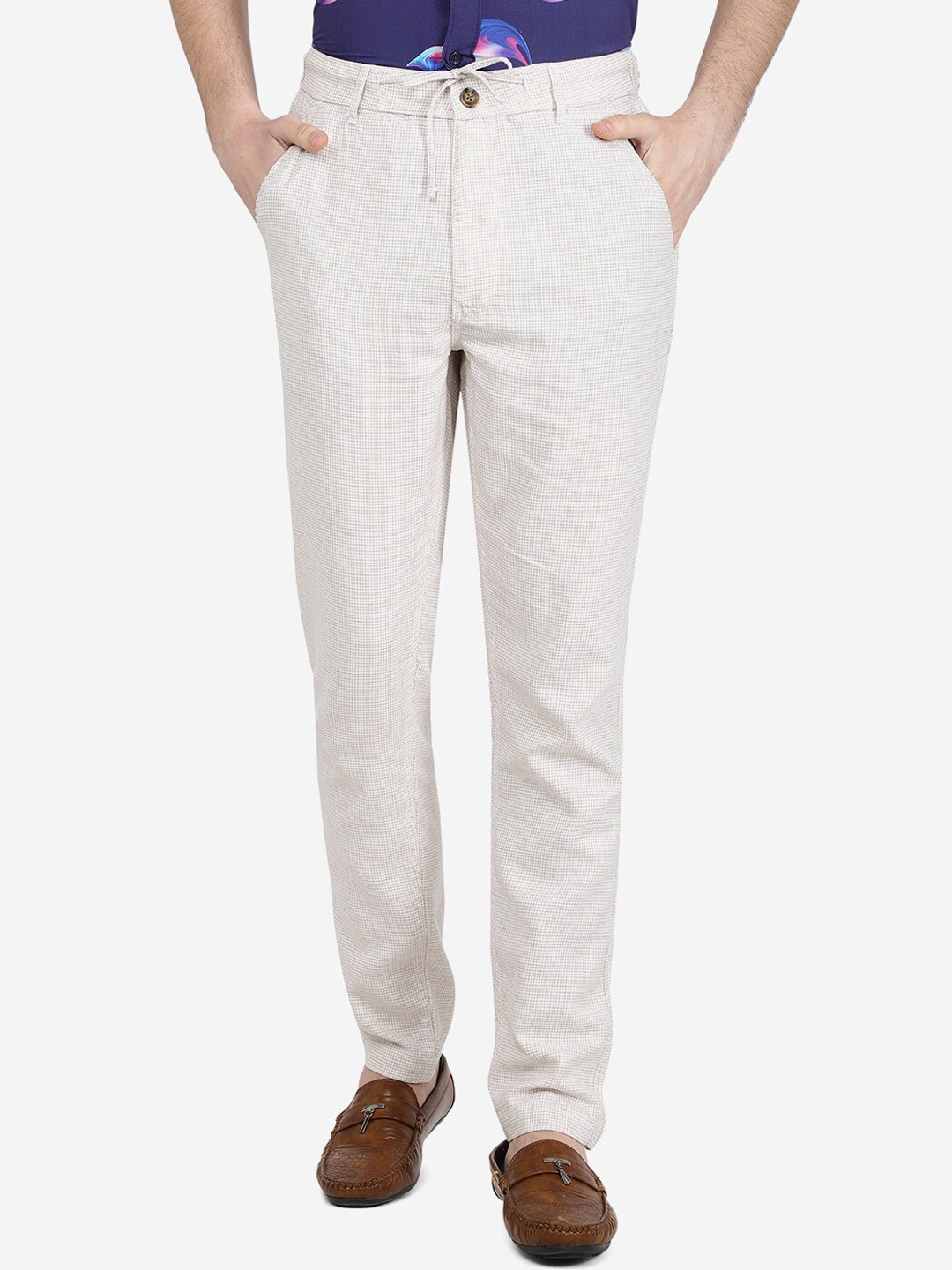 

JADE BLUE Men Cotton Track Pants, Grey
