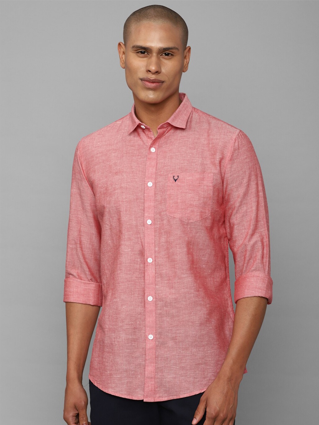 

Allen Solly Spread Collar Casual Shirt, Pink