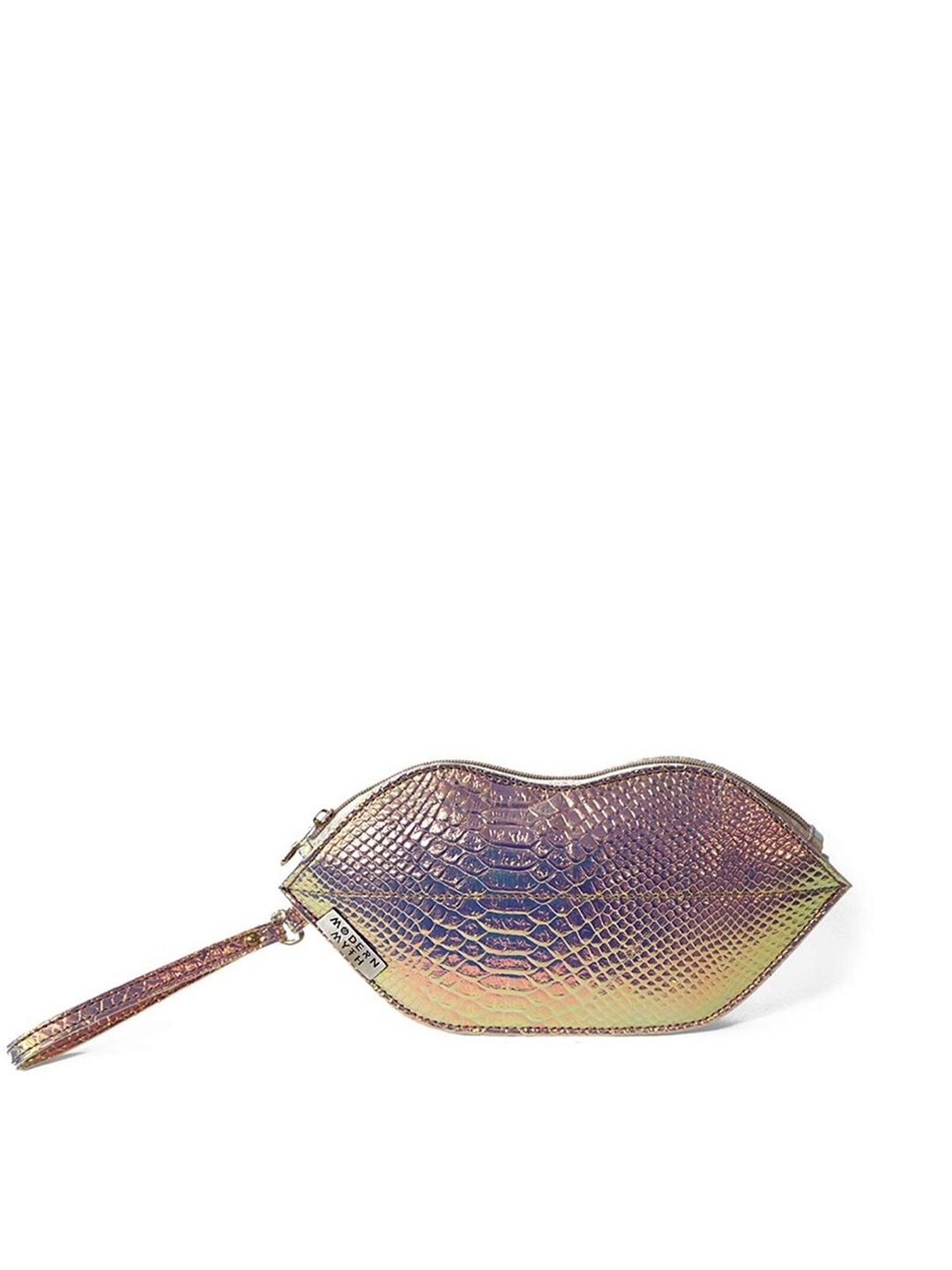 

MODERN MYTH Women Animal Textured Purse, Rose gold
