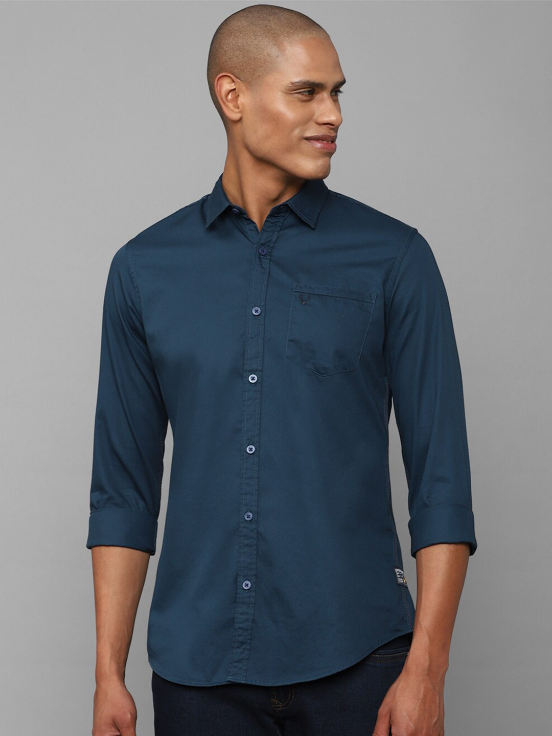 

Allen Solly Sport Plus Size Cotton Casual Shirt, Blue
