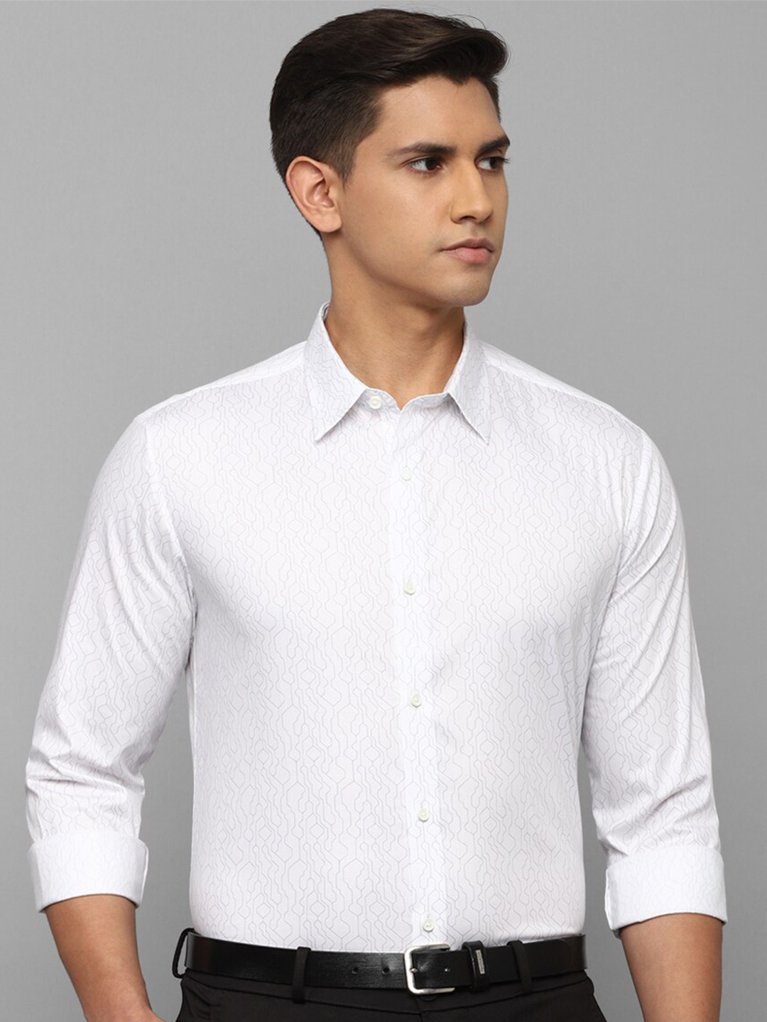 

Louis Philippe Sport Slim Fit Printed Casual Shirt, White