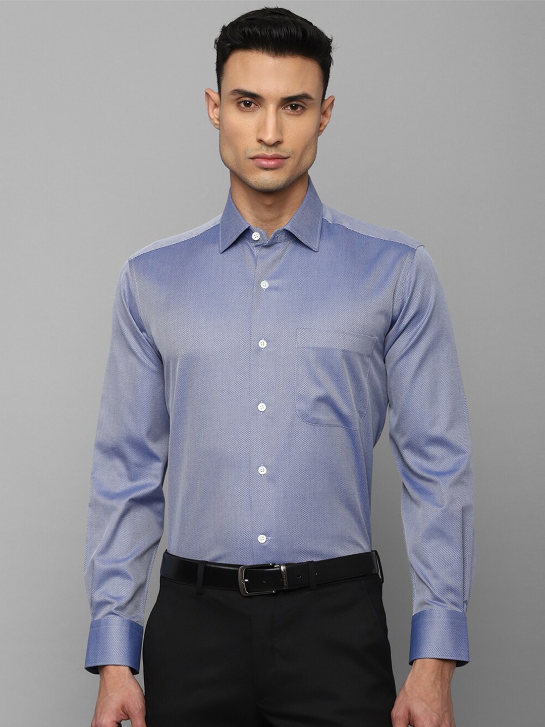 

Luxure by Louis Philippe Men Formal Cotton Shirt, Blue