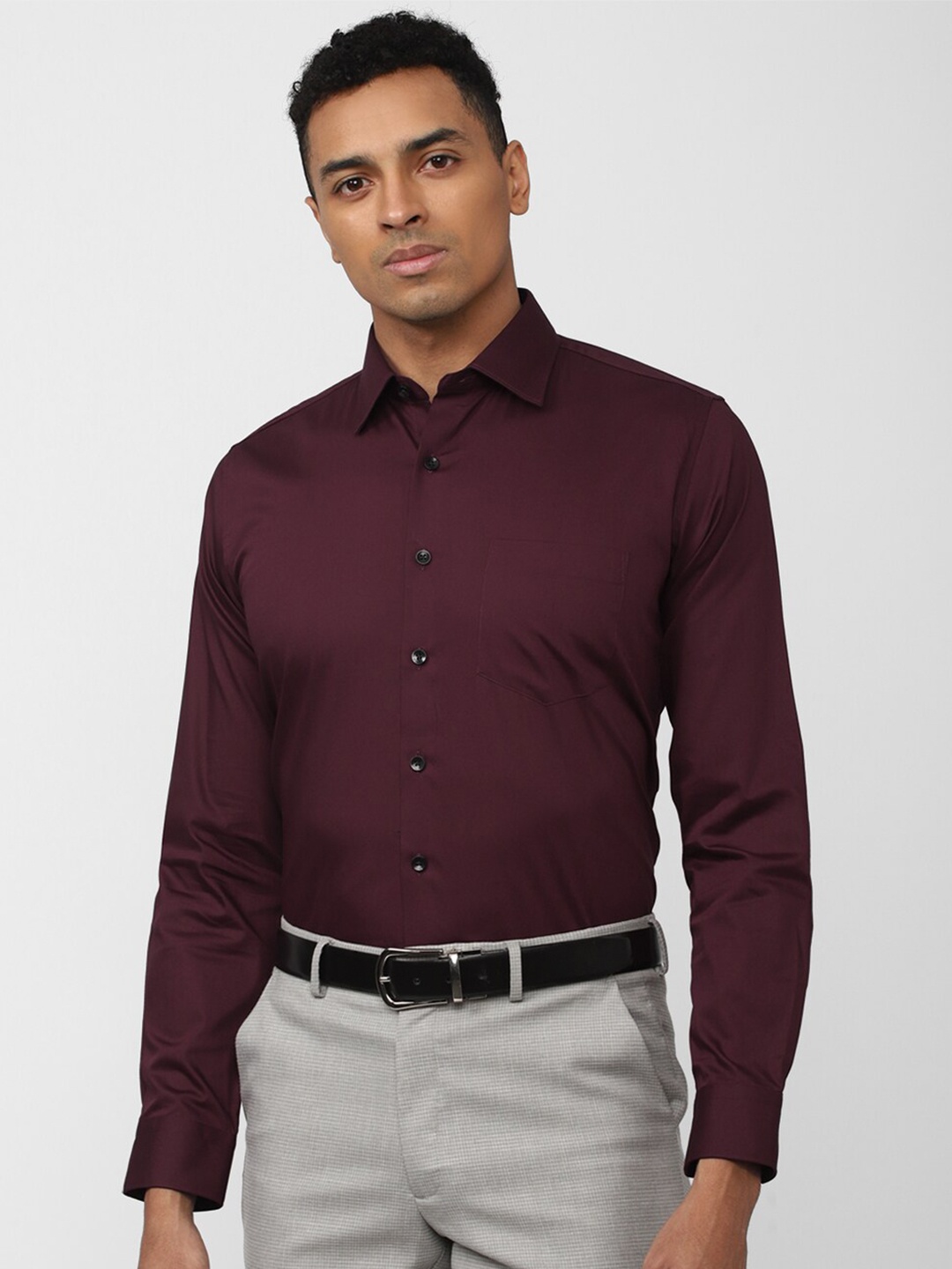 

Van Heusen Slim Fit Formal Shirt, Purple