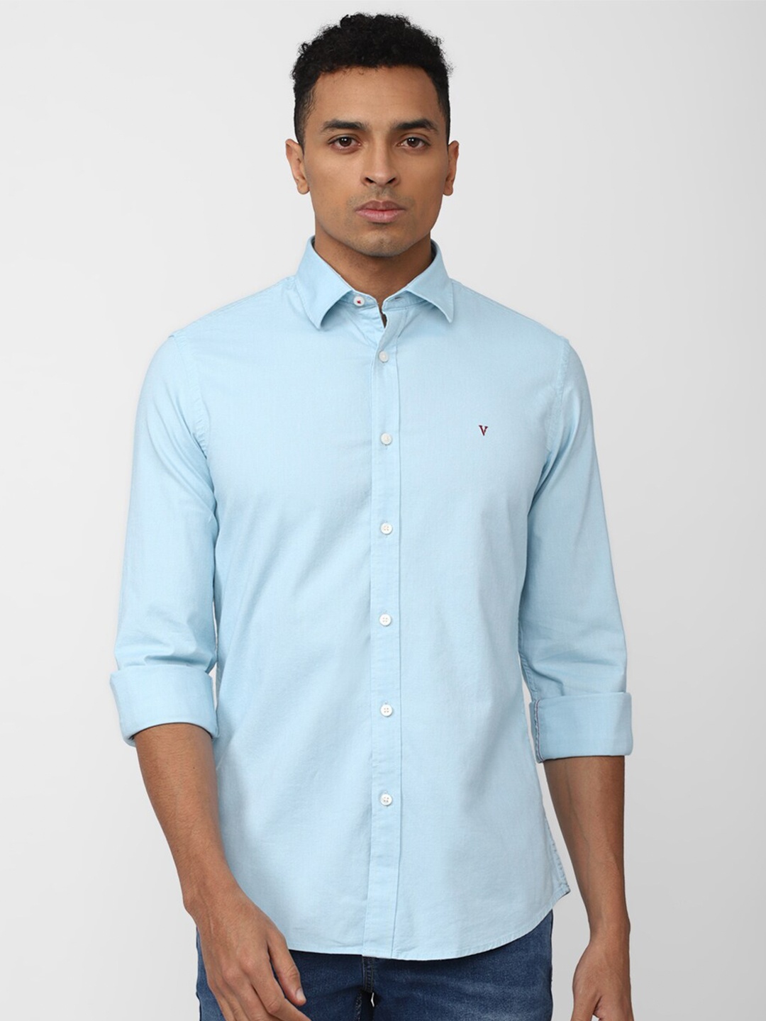 

Van Heusen Sport Spread Collar Slim Fit Casual Shirt, Blue