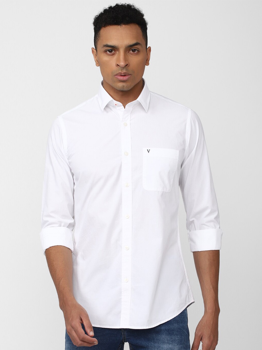 

Van Heusen Sport Men Slim Fit Casual Cotton Shirt, White