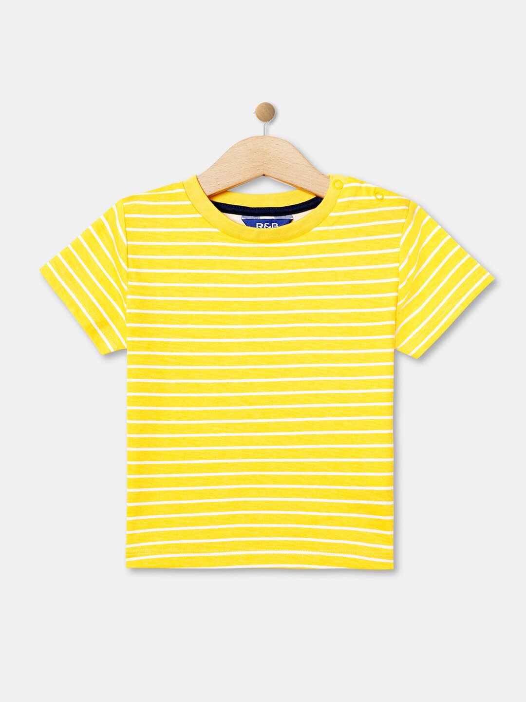 

R&B Boys Blue & Yellow Striped T-shirt with Dungarees