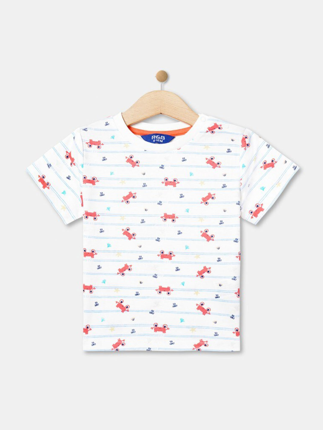 

R&B Infants Boys Dungrees With T-Shirt, Blue
