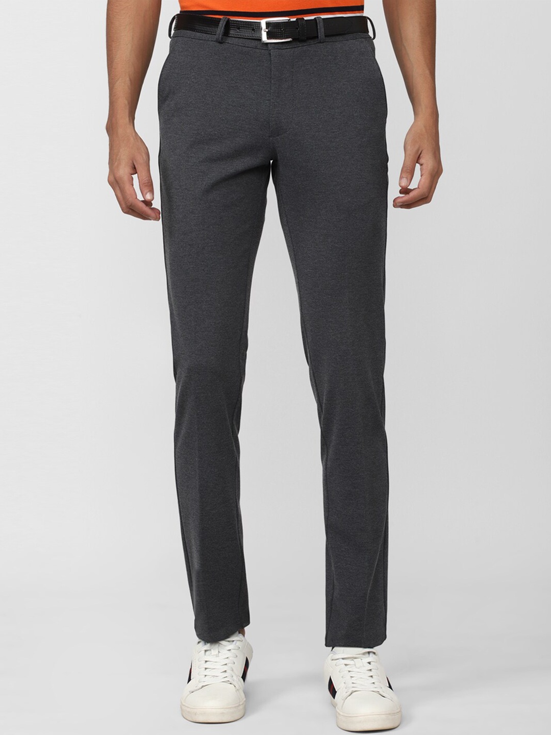 

Van Heusen Sport Men Textured Slim Fit Trousers, Grey