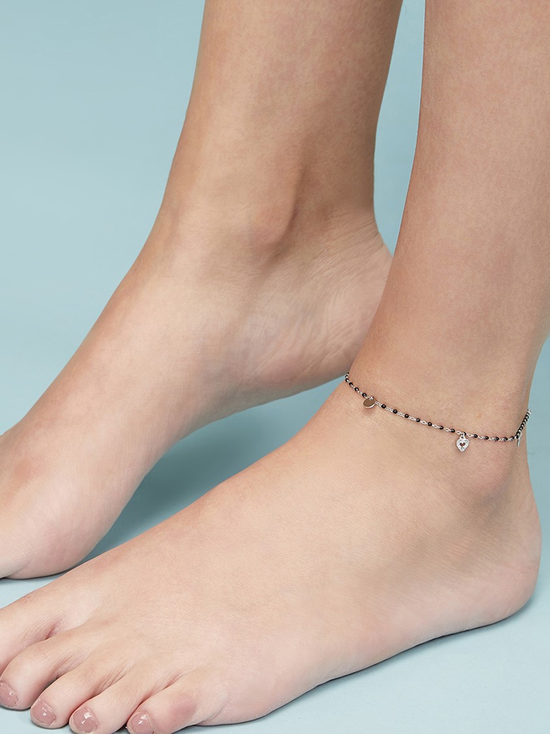 

Zavya 92.5 Sterling Silver Rhodium-Plated Anklet