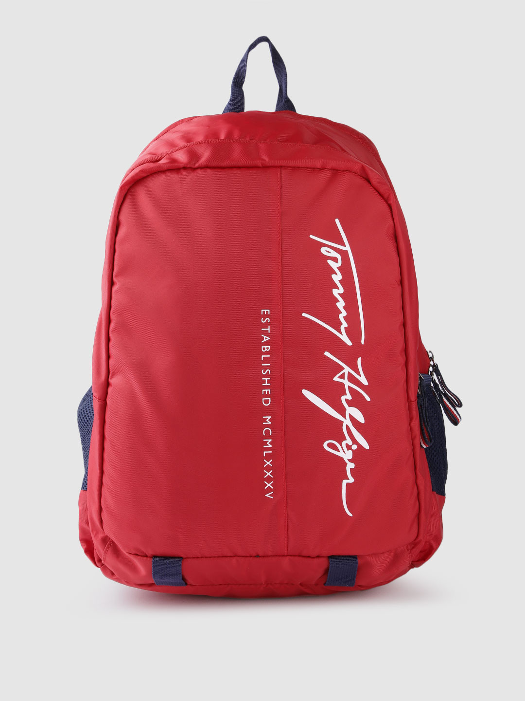 

Tommy Hilfiger Unisex Brand Logo Print Backpack - 30 L, Red