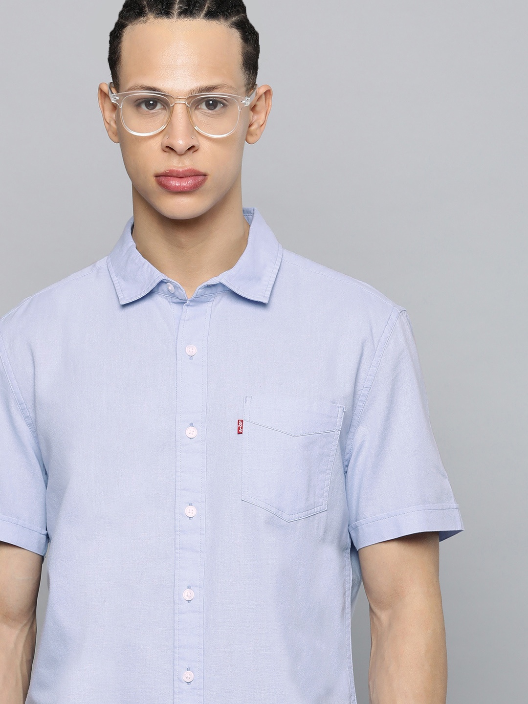 

Levis Pure Cotton Casual Shirt, Blue