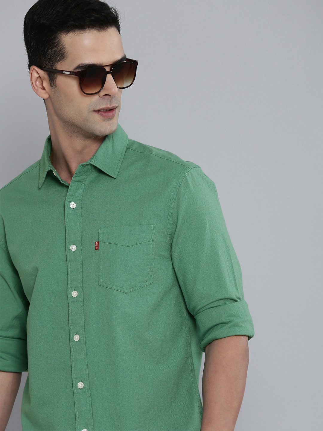 

Levis Slim Fit Casual Shirt, Green