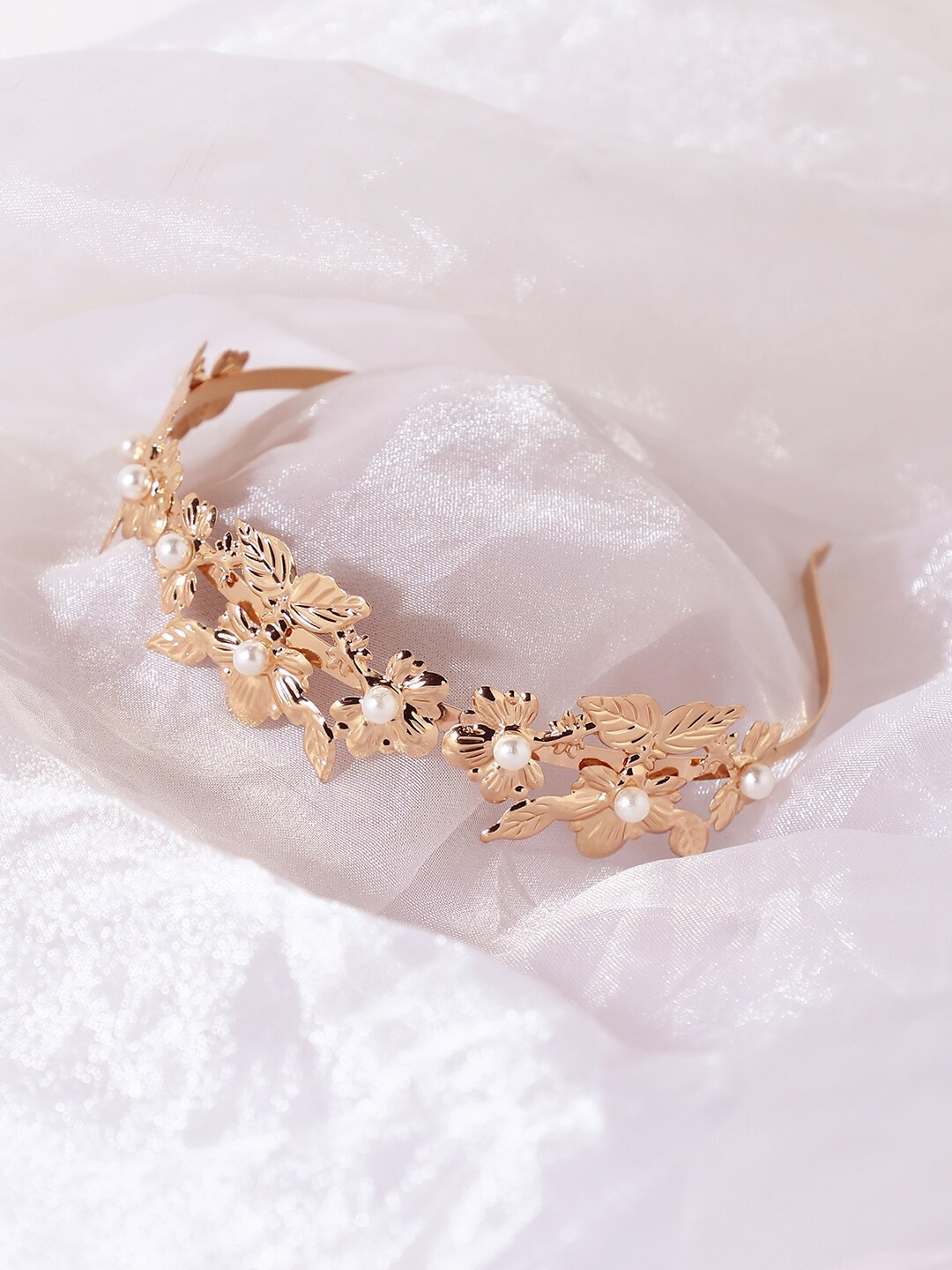 

SOHI Women Gold-Plated Embellished Hairband