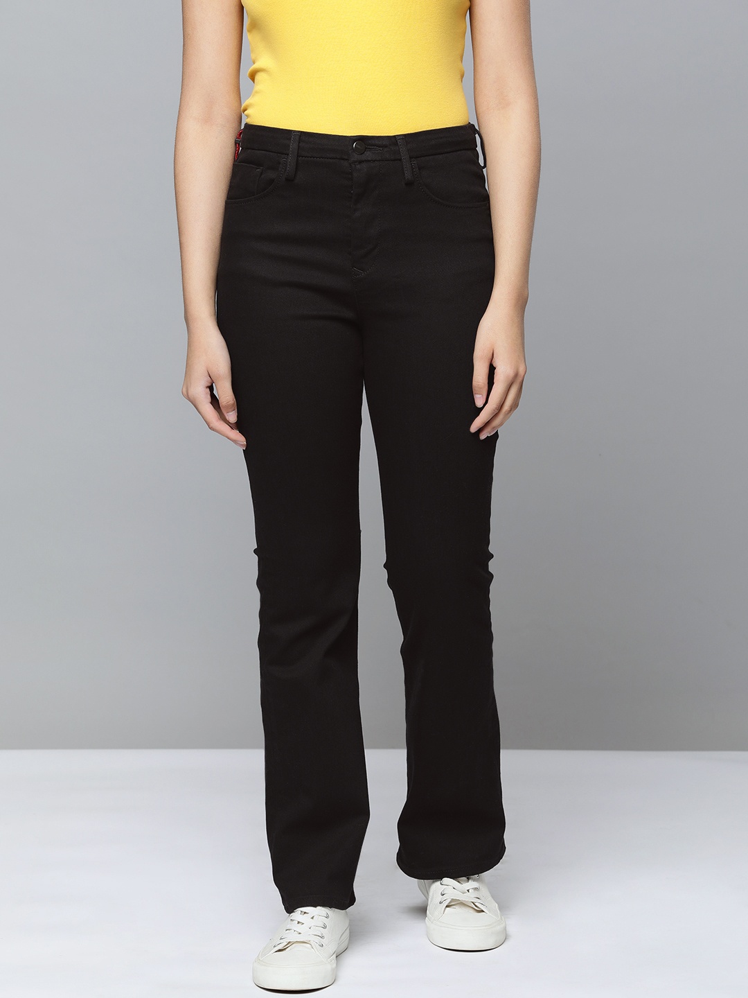 

Levis Women Mid Rise Skinny Fit Stretchable Jeans, Black