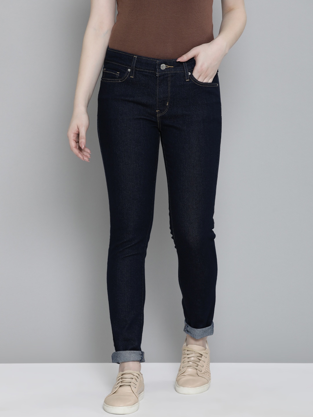 

Levis Women 711Skinny Fit Stretchable Jeans, Blue