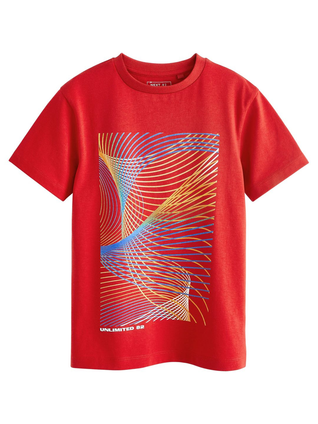 

NEXT Boys Graphic Printed Pure Cotton T-shirt, Red