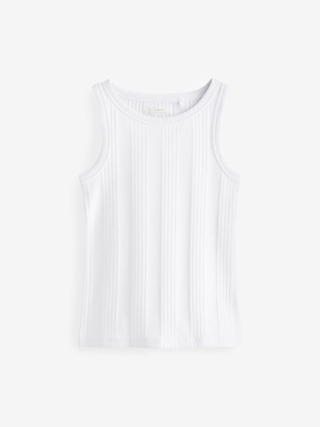 

NEXT Girls Ribbed Innerwear Vest D09223, White