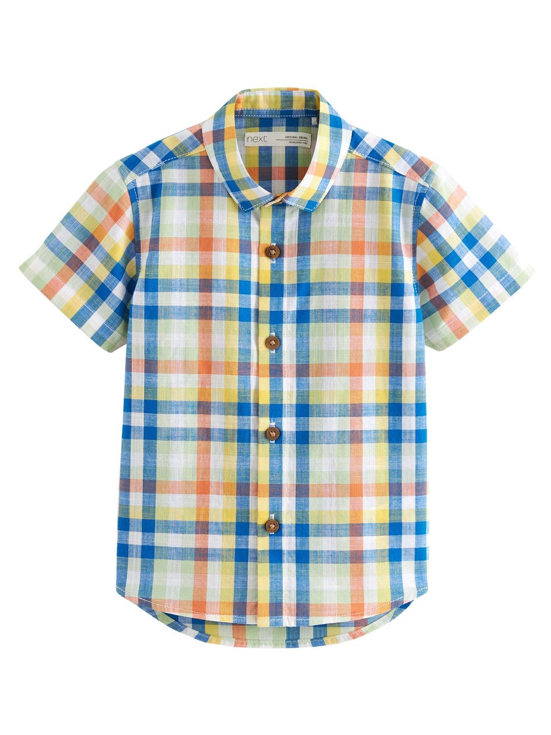 

NEXT Boys Tartan Checked Pure Cotton Casual Shirt, Multi
