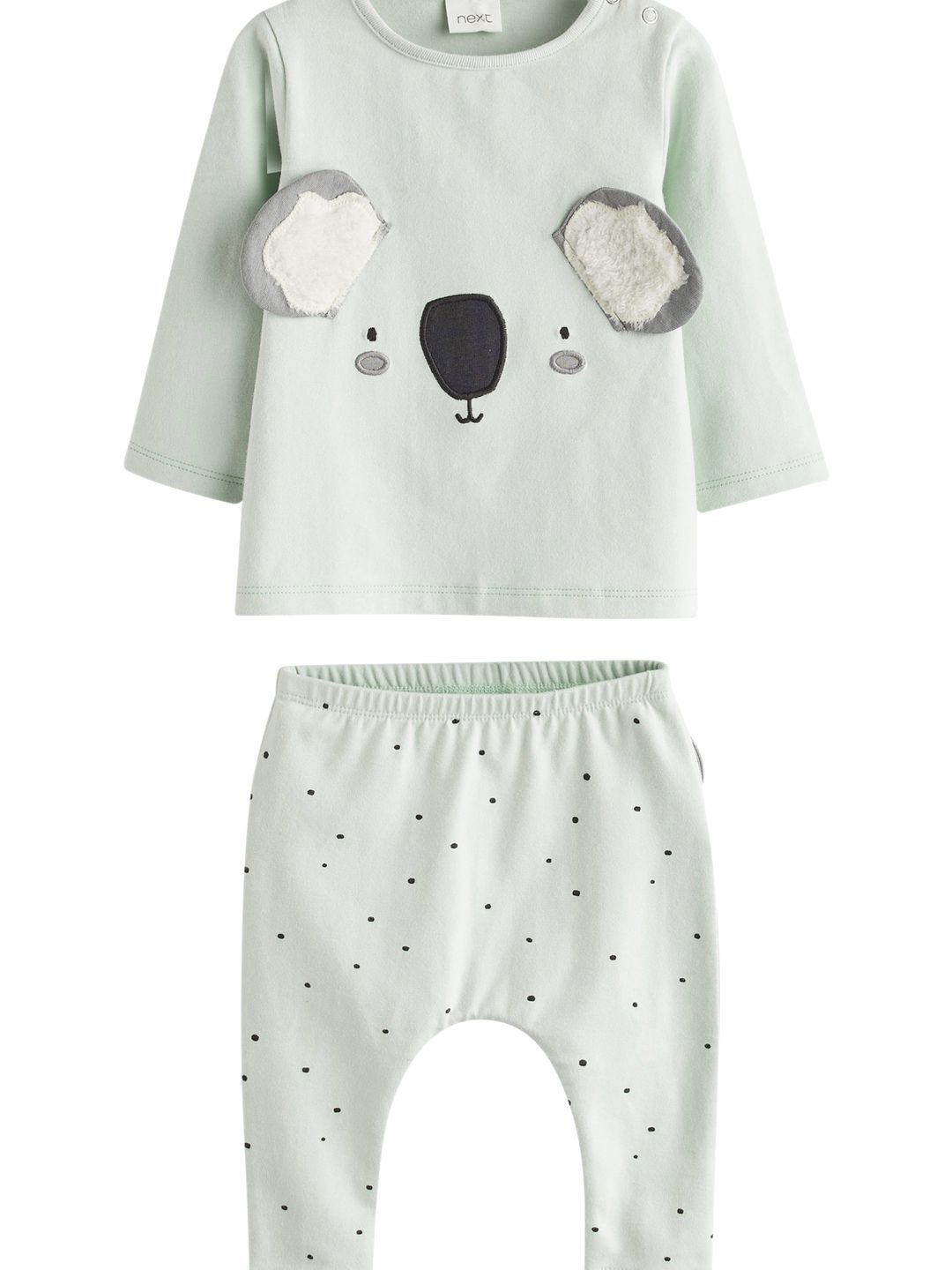 

NEXT Infant Kids Applique Detail Pyjama Set, Green