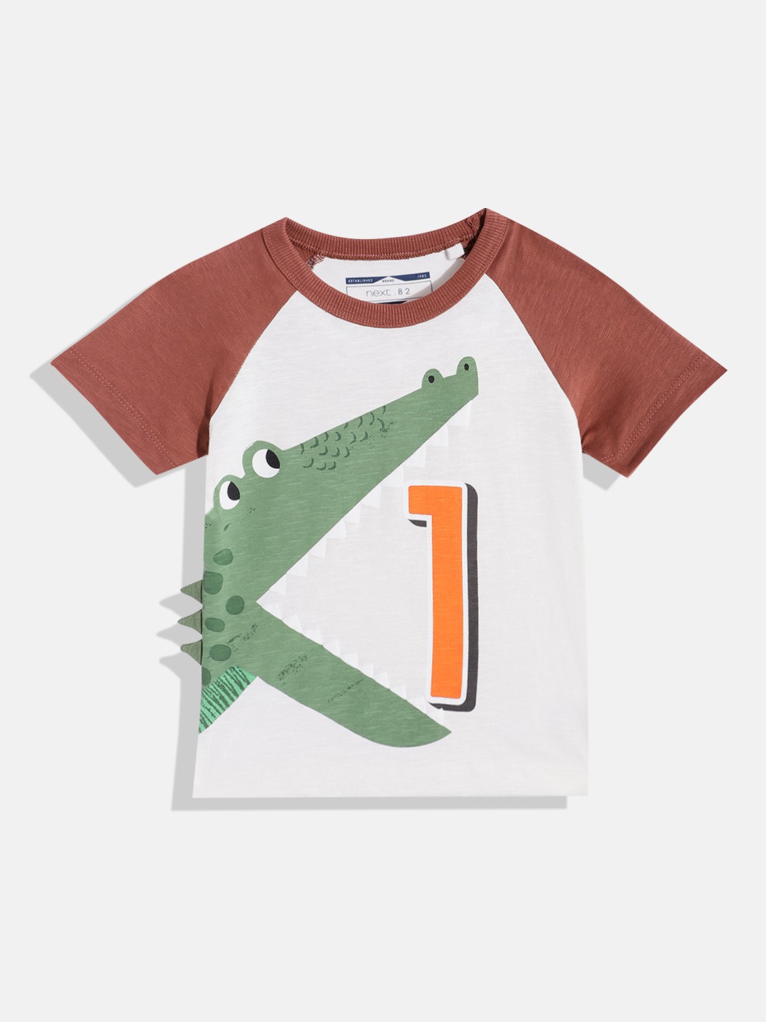 

NEXT Boys Printed Pure Cotton T-shirt, White