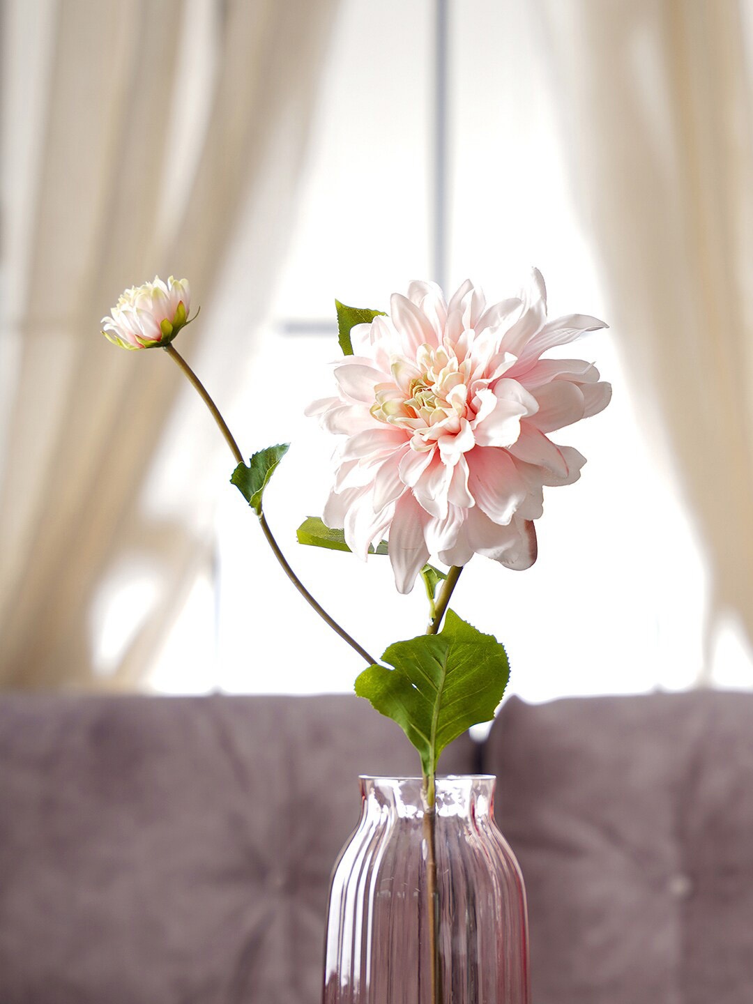 

Pure Home and Living Pink Dahlia Artificial Flower Stem