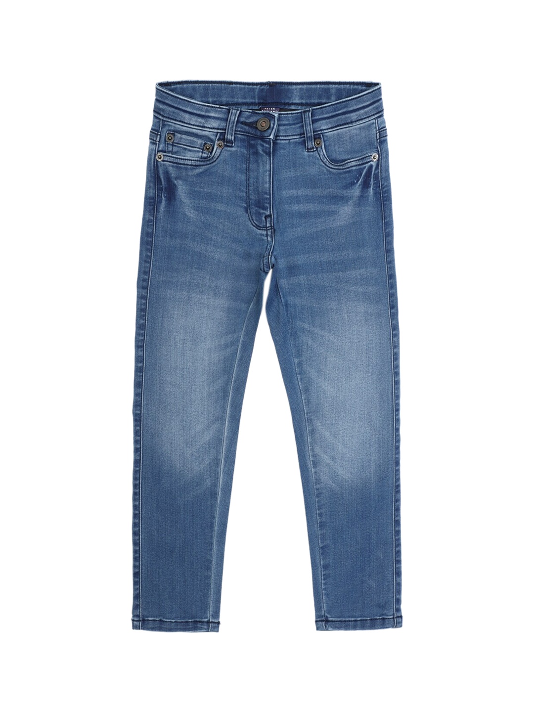 

Peter England Girls Slim Fit Light Fade Cotton Jeans, Blue