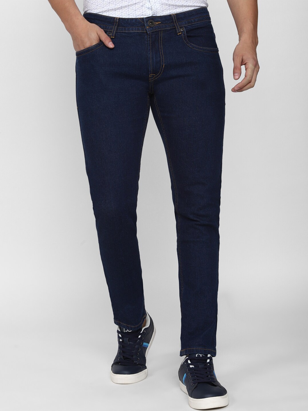 

Peter England Casuals Men Skinny Fit Jeans, Navy blue