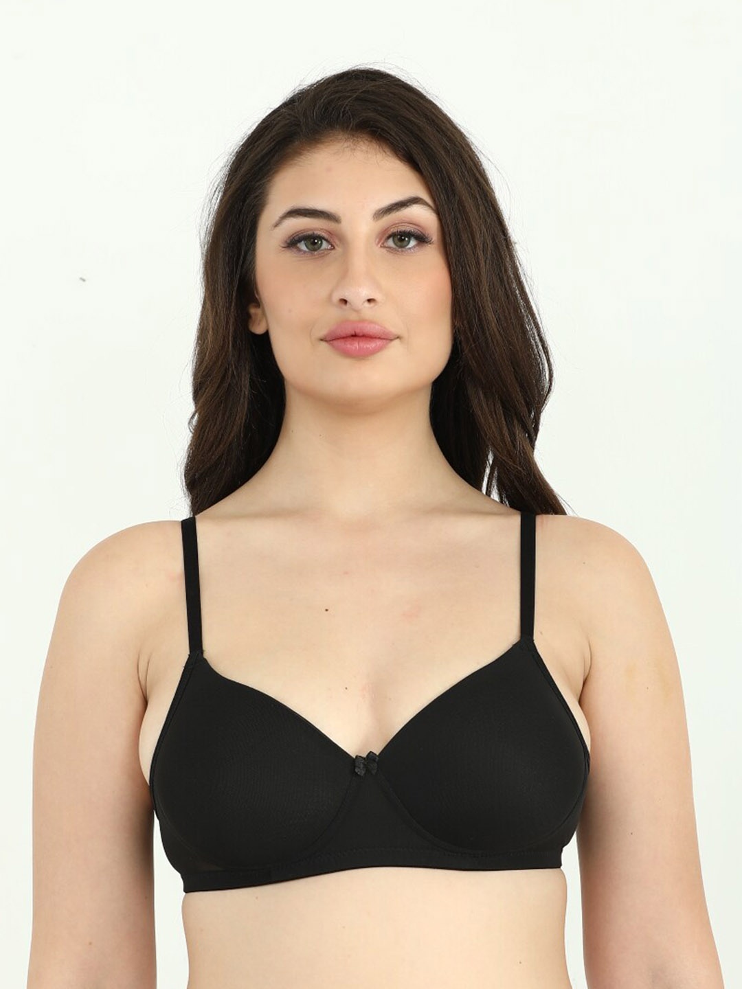 

Candour London Lightly Padded Seamless T-Shirt Bra, Black