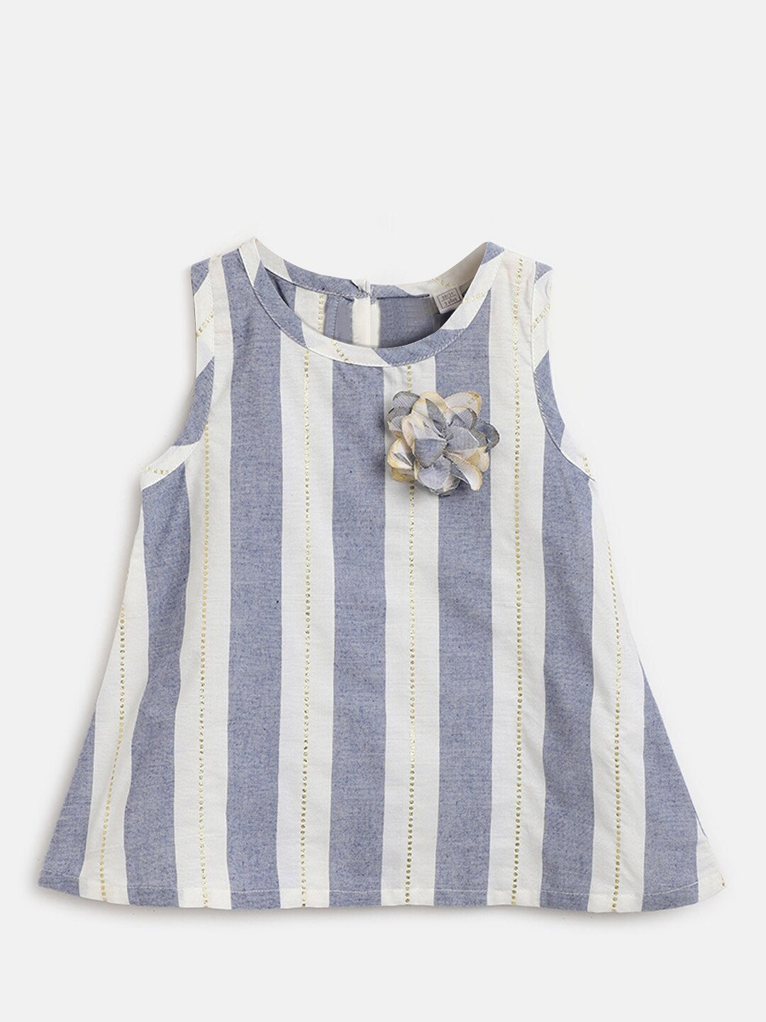 

Chicco Girls Striped Cotton Top, Blue