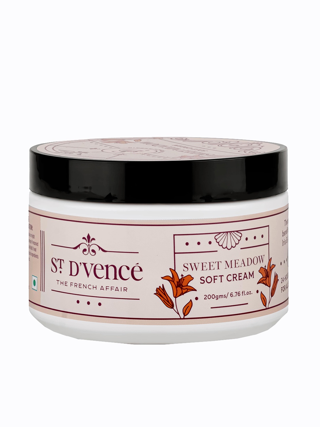 

ST. DVENCE Sweet Meadow Soft Cream with White Lily & Iris Root Extract - 200 g, Off white