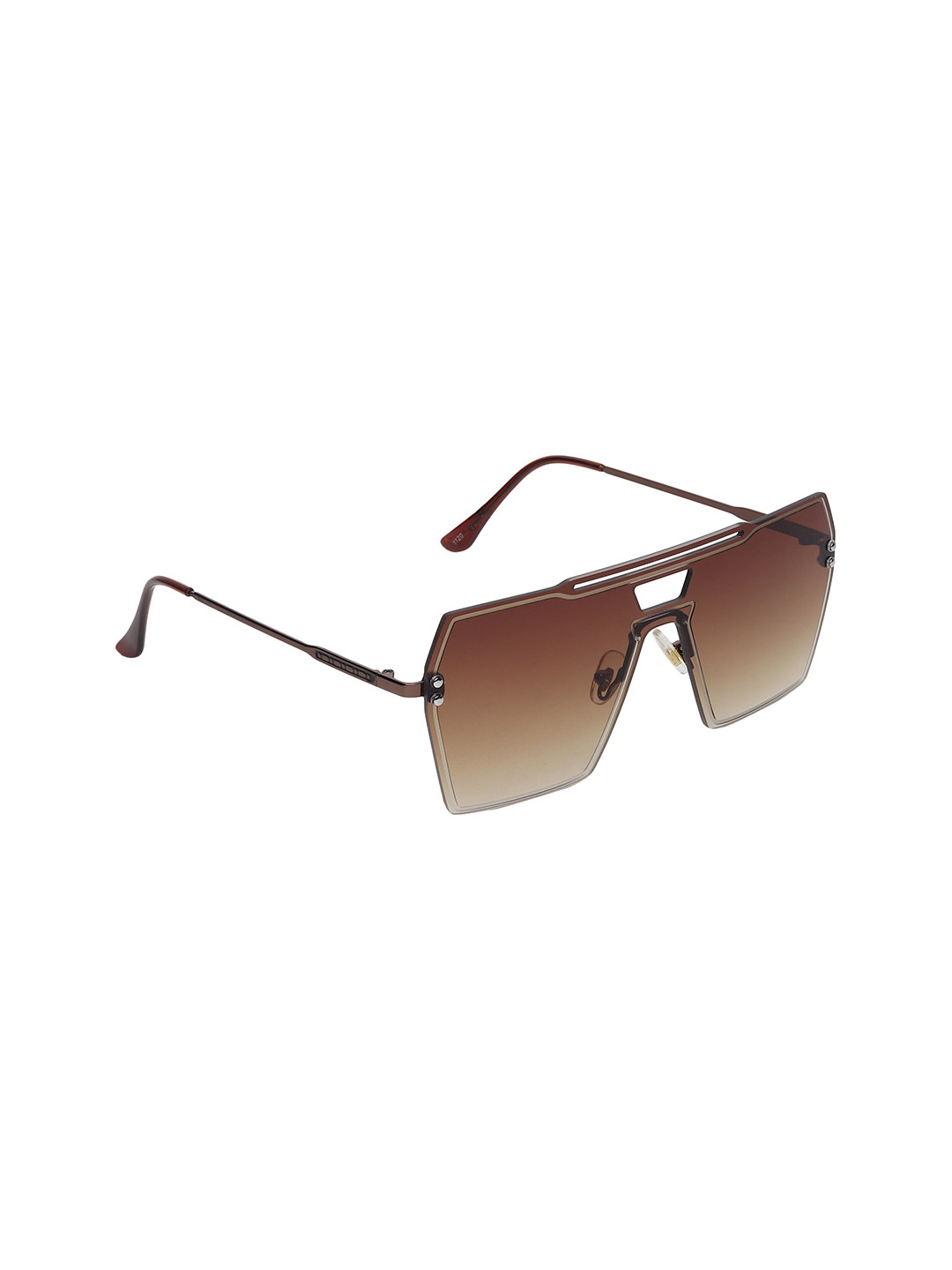 

Swiss Design Lens & Browline Sunglasses with UV Protected Lens SDSG-1120-02, Brown