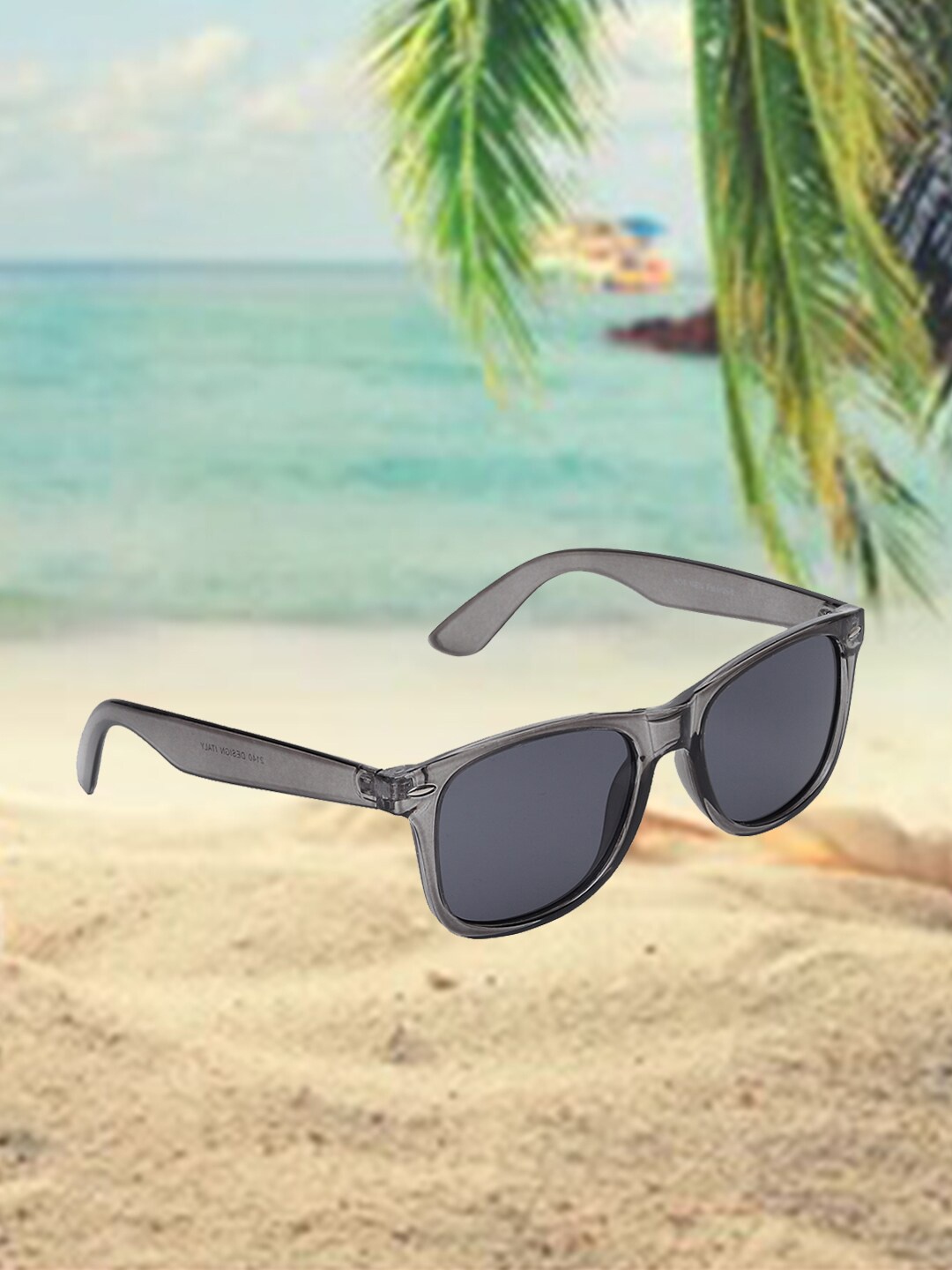 

Swiss Design Wayfarer Sunglasses with UV Protected Lens SDSG-2140-05, Grey