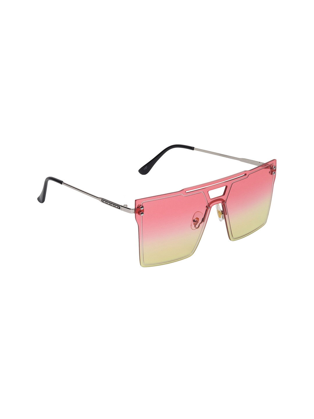 

Swiss Design Square Sunglasses With UV Protected Lens, Pink