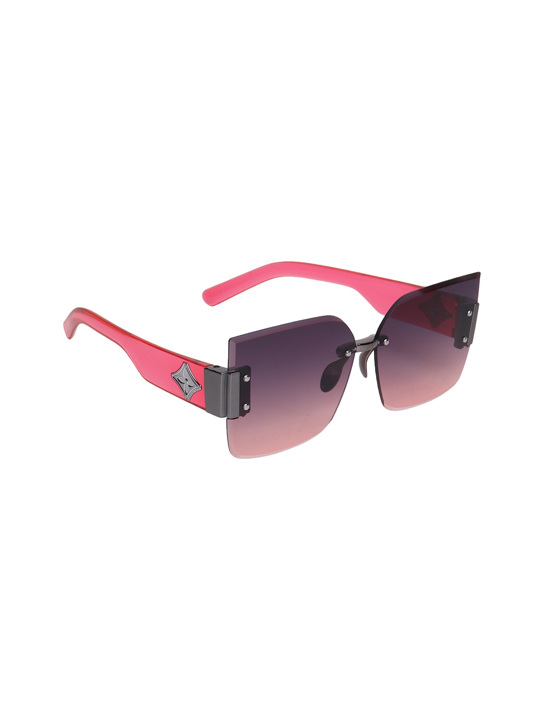 

Swiss Design Unisex Red Lens & Red Square Sunglasses with UV Protected Lens