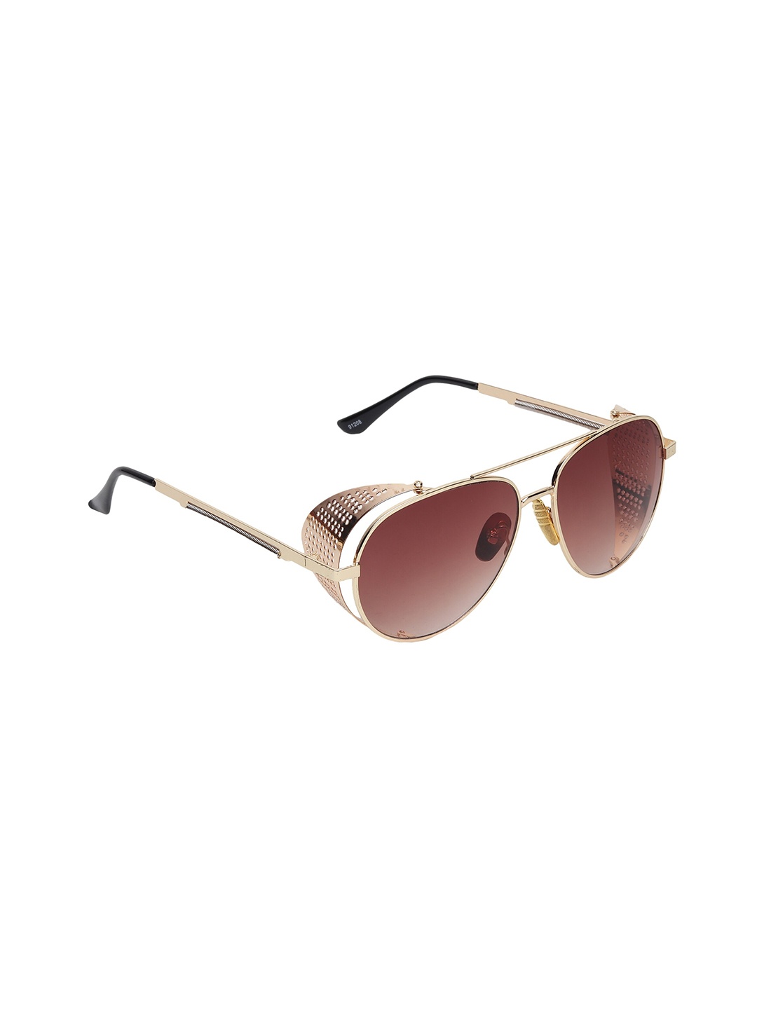 

Swiss Design Aviator Sunglasses with UV Protected Lens SDSG-91208-04, Brown