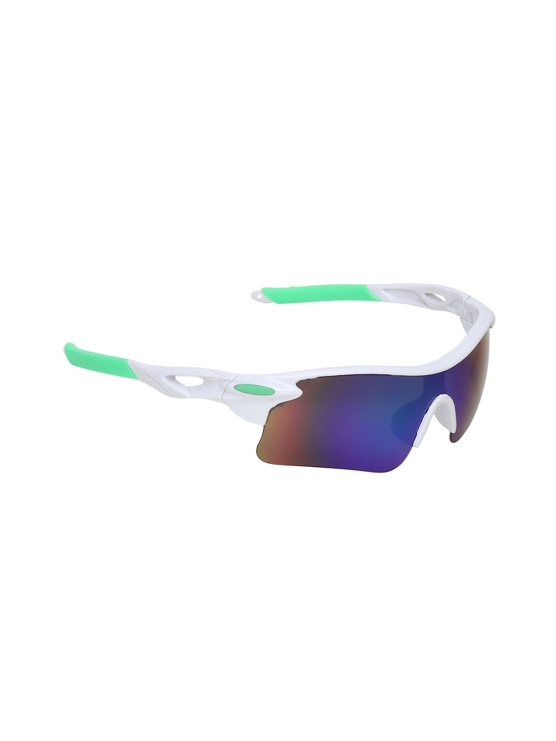 

Swiss Design Sports Sunglasses with UV Protected Lens, White